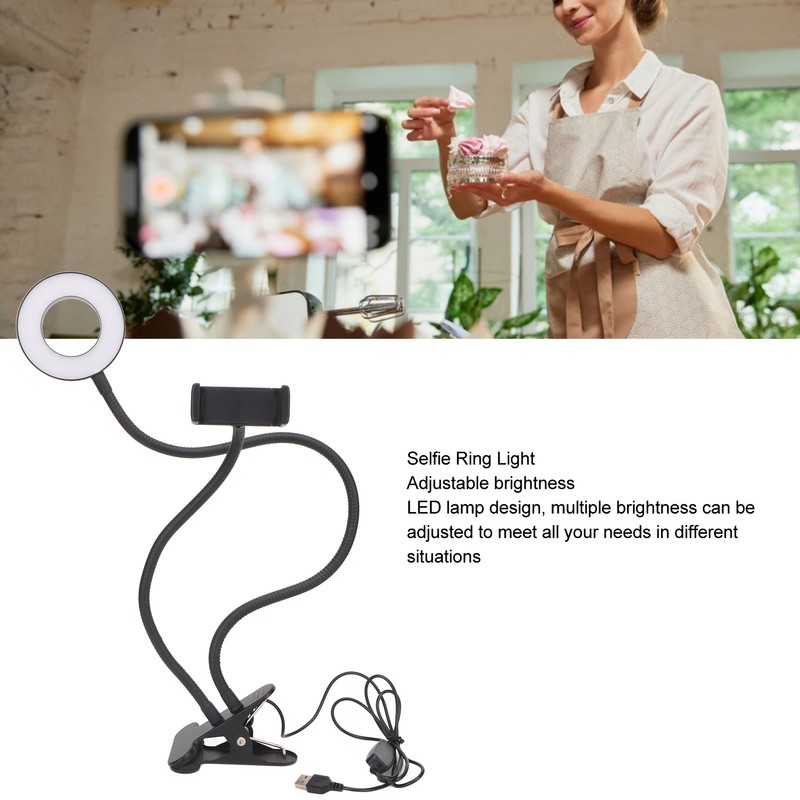 Selfie Ring Light with Cell Phone Holder 5V 48LED 12W