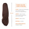 HSPCYGG Brown Clip Ponytail Synthetic Claw Pony tail Hair Extensions