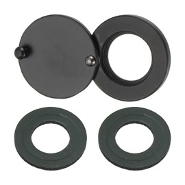 PATIKIL 5/8" Peephole Cover,Rotating Door Viewer Peephole Privacy Cover with Self-Adhesive Tool for Home Security Apartment Hotel,Matt Black