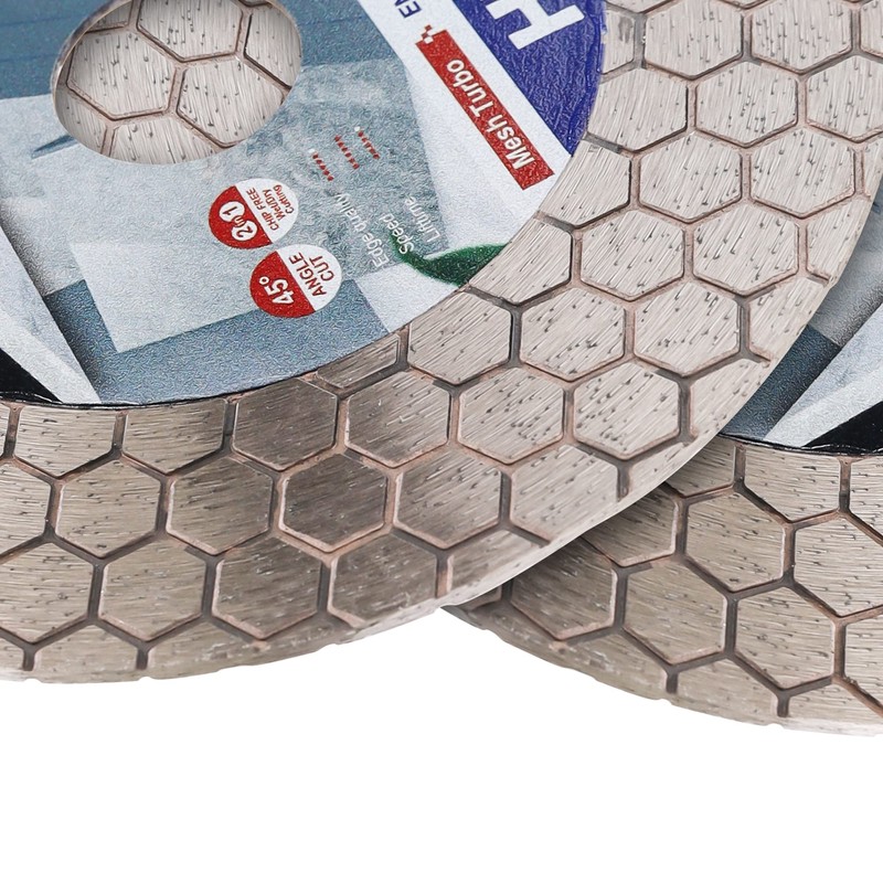 HERZO Diamond Cutting Disc 125 mm, Double-Sided for Cutting and