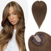 Silk-co 6inch Hair Topper for Thinning Hair Women Clip in