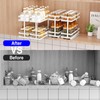 Mustorn 2 Pack Pull Out Spice Rack Organizer for Cabinet,