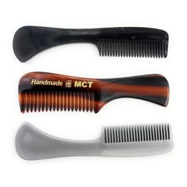 GENTS Mustache and Beard Styling Comb, pocket sized (Tortoise, Black, Grey, 3 Pack)