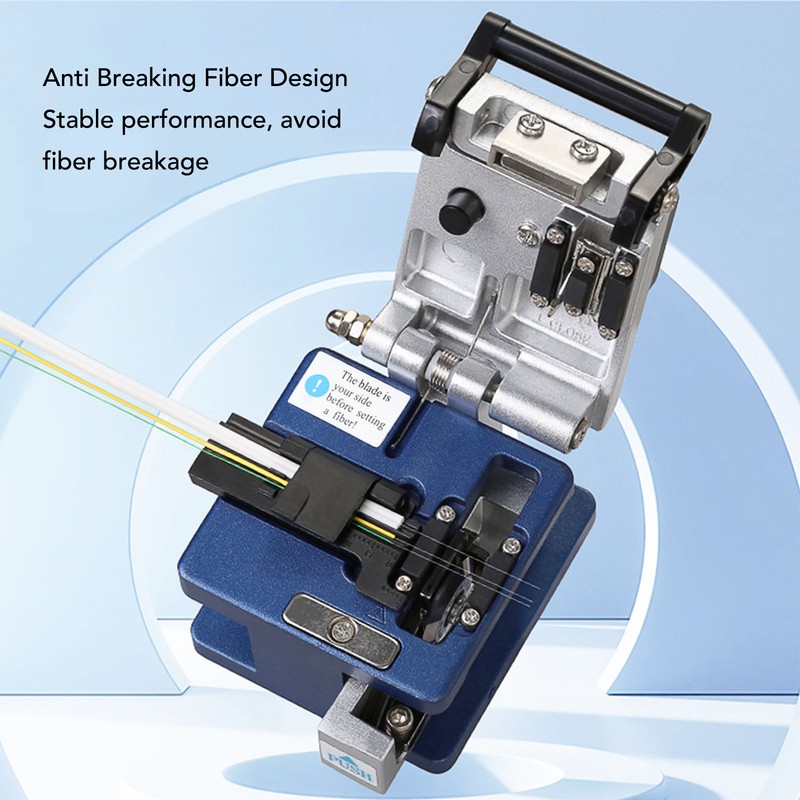 Fiber Optic Cleaver High Accuracy 12 Surfaces Blade Optical Fiber