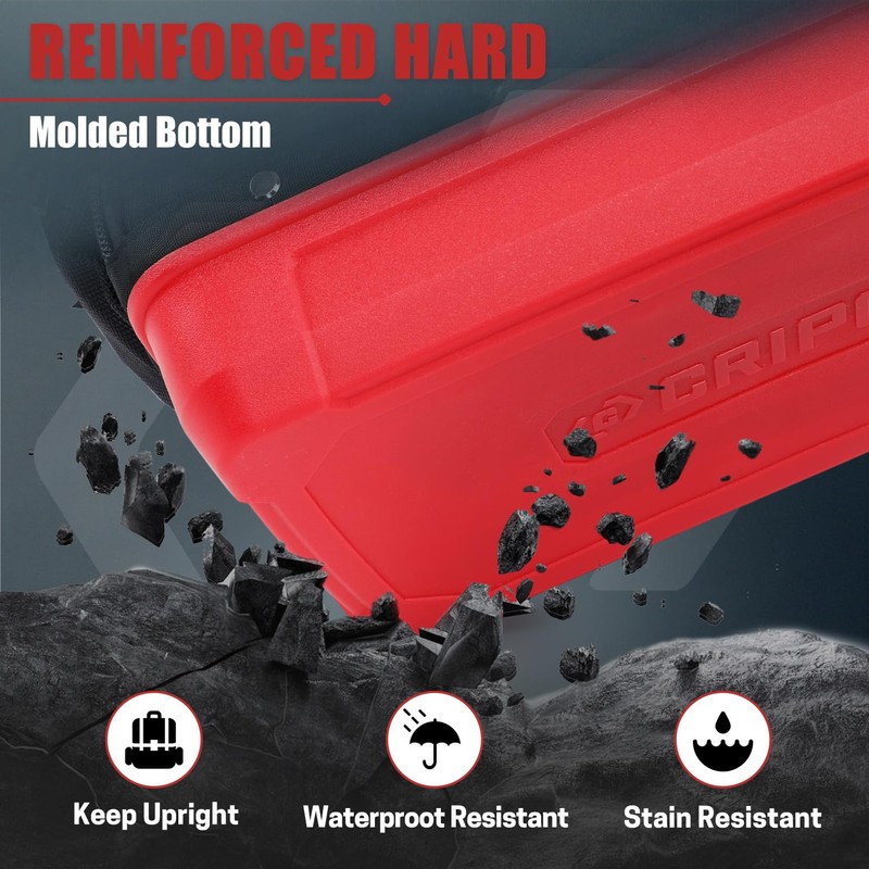 CRIPOP 13 Inch Wide Mouth Tool Bag, Heavy Duty Tool