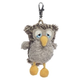 Schaffer 0253 Plush Keyring Owl Eulalia, Polyester, No Gemstone
