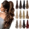S-noilite Ponytail Extension Claw Clip in Ponytails 18" Long Curly