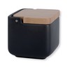 KOOK TIME Ceramic Salt Jar with Hinged Lid Made of