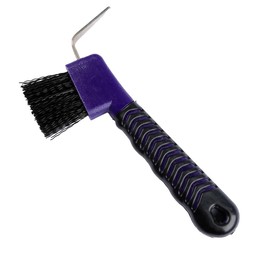 GroveEss Horse Hoof Pick Brush,Durable Sturdy Horseshoe Hook Brush with Non-Slip Handle,Multipurposed Repairing Grooming Tools for Horses Donkey Goat Tires Cleaning(Random Colour)