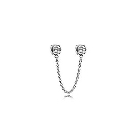 FGT Women Sterling Silver Infinity Safety Chain Charm for Bracelets Necklaces Pendants Gift for Wife Mum Family Daughter Grandmother Girls Aunt Granddaughter Mothers Day Valentine Birthday