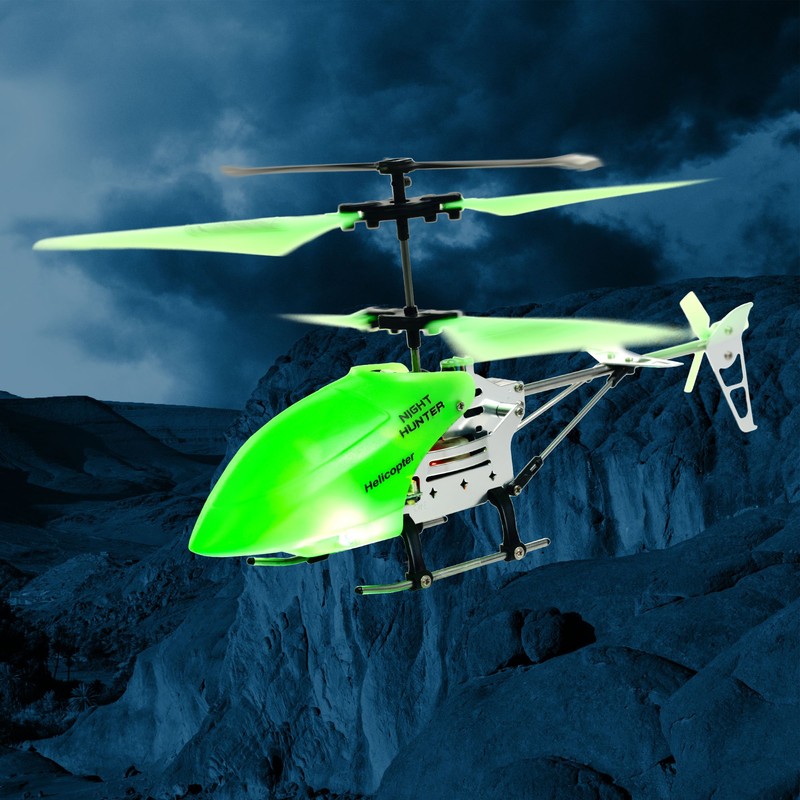 NIGHT HUNTER Glow In The Dark RC Helicopter