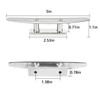 VEITHI 5 inch Boat Cleat Flat Top 4 Pack, 316