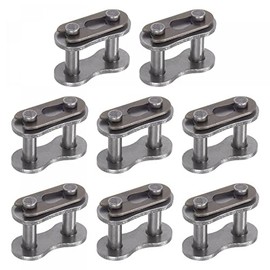 uxcell 8Pcs #40 Chain Master Connector Link Roller, 1/2" Pitch Carbon Steel, Standard Connecting Split Links for 08A Chain