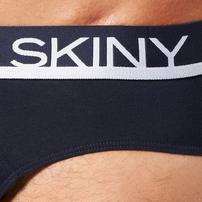 Skiny Men's Briefs (Pack of 3), Grey blue black selection