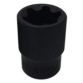JEUCLEL EP Socket EP24, 1/2” drive Female External E-Torx Plus Socket, High Deformation Prevention Puller Tool