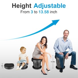 Retractable Portable Toilet Camping Toilet - Adjustable Height Camp Toilet Portable Potty for Camping, Car, Travel, Boat, Beach, Tent and Emergency Use