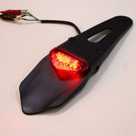 DEECOZY Rear Suspension Strut Tail Light Red with LED Brake Light for Off-Road and Motorcycle Travel