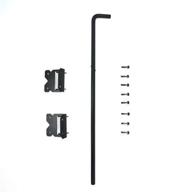 Cane Bolt Heavy Duty Gate Drop Rod 24 inch Steel with Black Finish -1 Pack
