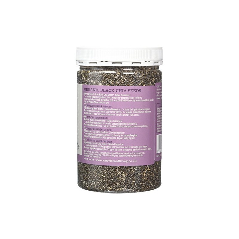 Raw Health Black Chia Seeds - Organic 450g