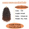 pojui 12 Inch Ocean Wave Crochet Hair 8 Packs -