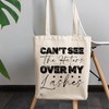 12oz Canvas Tote Bag - Cannot See the Haters Over