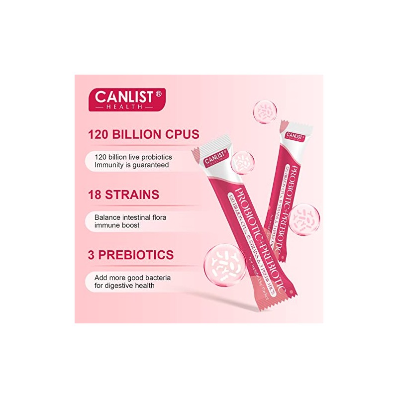 CANLIST Women's Probiotic Powder - Digestive & Immune Support