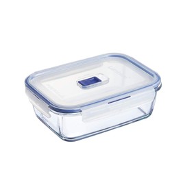Luminarc Pure Box Active Glass Food Storage Container with Sliding Vent Lid (Rect. 5.1 Cups / 1.2L)