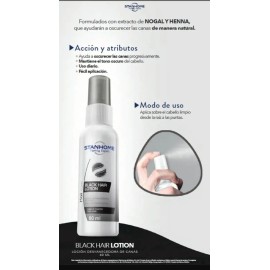 Loción Canas Barba Oscurece Cabello Henna Black Stanhome