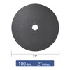HUAALIUCHE Floor Sanding Disc Cloth-Backed Silicon Carbide，17" x 2" Holes