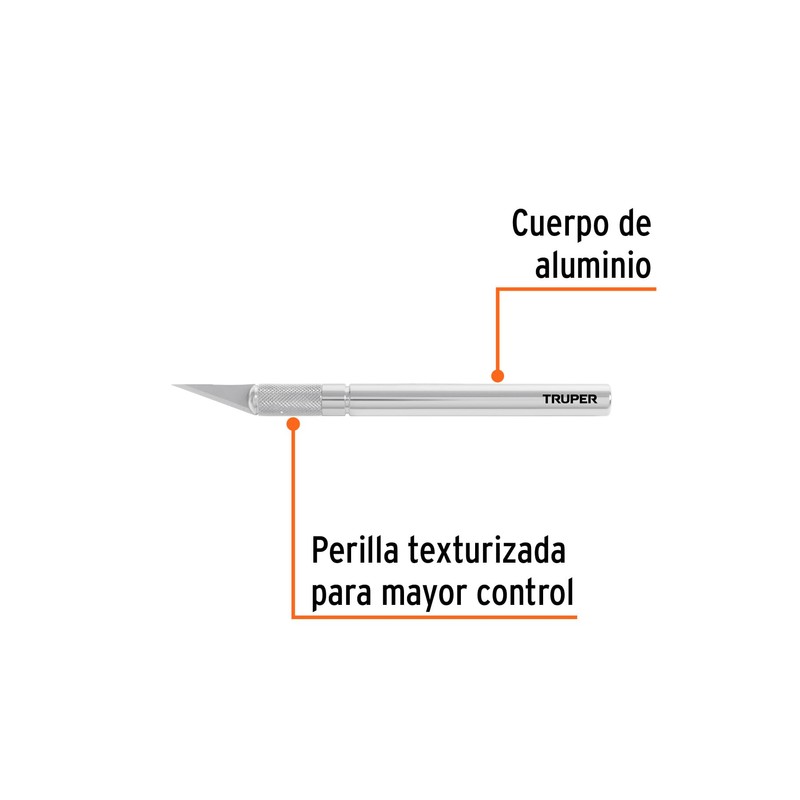 Truper EXA-6, Exacto profesional, Cuchillas fabricadas en acero SK5, 6"