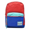Lluvia Mochila Con Compartimiento Para Laptop Lisa Rojo Con Azul