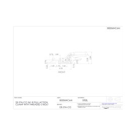 DE-STA-CO 341-R Pull Action Clamp with Threaded U-Bolt