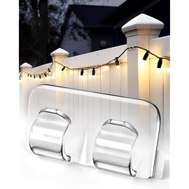 Hooks for Outdoor String Lights Clips: 26Pcs Heavy Duty Light Hook with Waterproof Adhesive Strips - Outside Clear Cord Holders for Hanging Christmas Lighting - Outdoors Sticky Clip