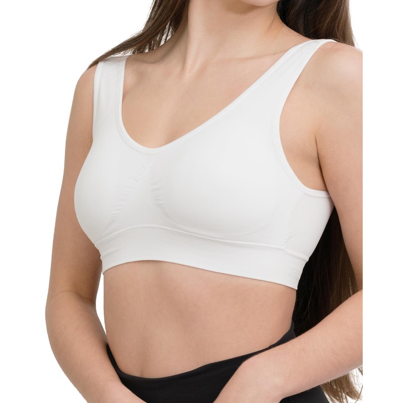 Coobie Comfort Bra, Blanco, L