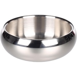 Flamingo Dog Bowl Muna 370 ml - Stainless Steel/Stainless Steel - Non-Slip - Dishwasher Safe - 12 cm x 5 cm x 13 cm