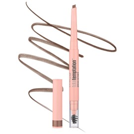 Maybelline New York - Lápiz definidor de cejas Maybelline Total Temptation, marrón suave, 0.005 onzas