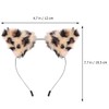 Baluue 2pcs Cat Ears Headband, Cosplay Leopard Headwear Furry Neko