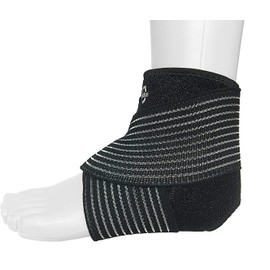 Solace Care Neoprene ANKLE STABILISER Support with Adjustable Compression Straps - Joint Stabiliser/Sprain/Strain/Weak Overstressed Ankles/Muscle Stiffness – Sports Injury Protection (SINGLE)