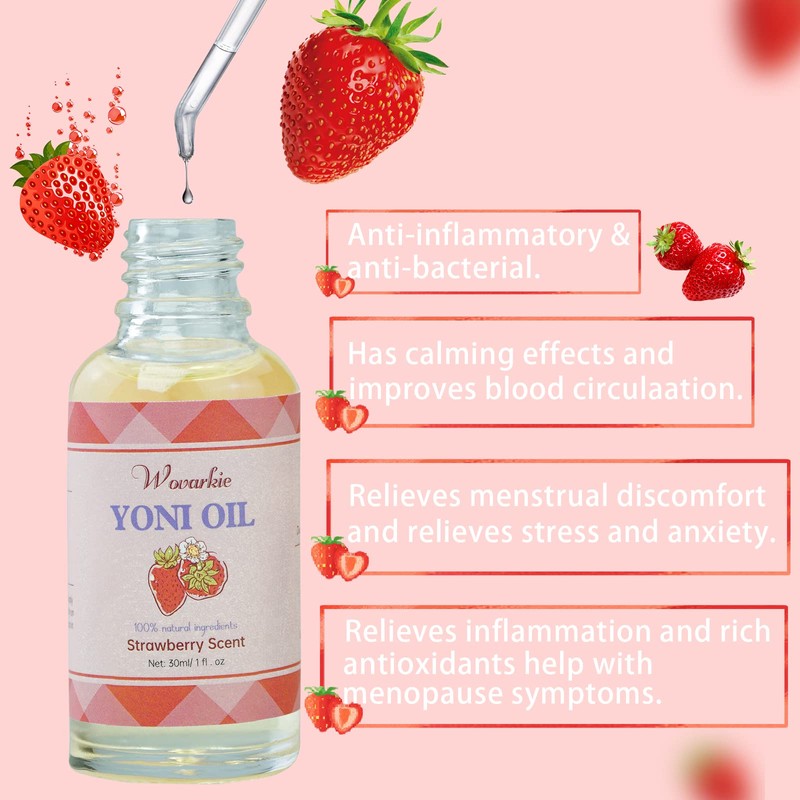 2 Packs Yoni Essential Oil for Women, Natural Feminine Oil,