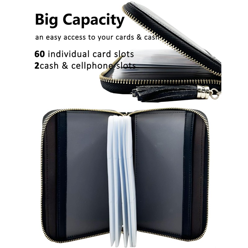 YUHAN PRETTY Womens Credit Card Holder Wallet RFID Leather Small