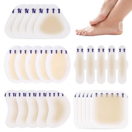 Blister Band Aid, 25 PCS Bandaids, Waterproof Bandaid, Invisible Gel Blister Cushions for Foot, Toe, and Heel Wear Prevention and Recovery, Ultra-Lightweight and Ultra-Thin Pads Bandages (5 Styles)