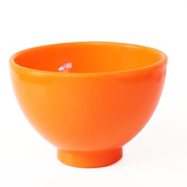 LA MIERE Autoclavable 2mins Heat at 135°C (275°F), Silicone Flexible Dental Mixing Bowl, Mixing Plasters- Medium 4“ (d) x 3" (h) 240 ml/cc, 8oz，Orange