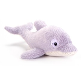 The Petting Zoo Dolphin Stuffed Animal Plushie, Gifts for Kids, Sealife Fuzzlez Animals, Purple Dolphin Plush Toy, 16 inches