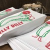 Paper Pickle Bags - Red Green White Disposable Pickle Sacks