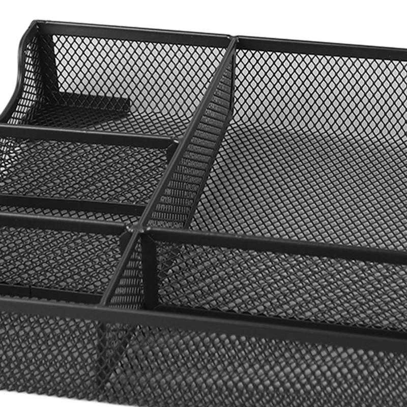 Metal Mesh Drawer Organizer Tray 5 Grids Multipurpose Stable Prevent