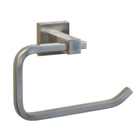 Naiture Wall Mount Toilet Single Roll Holder Paper Dispenser Without Cover, Brushed Nickel Finish