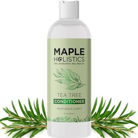 Maple Holistics Tea Tree Oil Conditioner + Color Safe Dandruff & Dry + Damaged Hair Treatment - 8oz by Maple Holistics