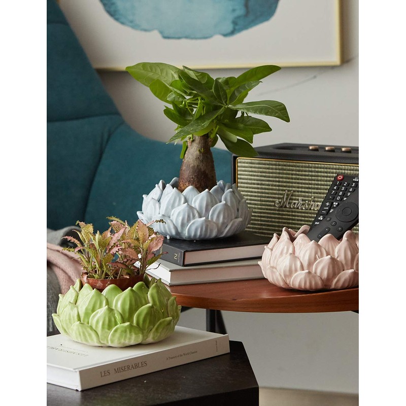 SEINHIJO Indoor Planter Ceramic Pot Flower Gifts Succulent Cacuts Decor