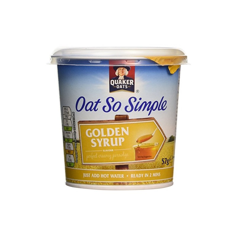 Quaker Oat So Simple Golden Syrup Porridge Pots, 57 g