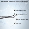 Multi-Use Locking Tweezers MIXTER Hemostat Forceps Half Serrated 6" Stainless